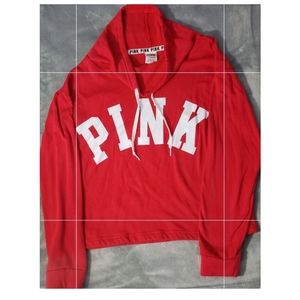 Cowl Neck VS Pink Hoodie